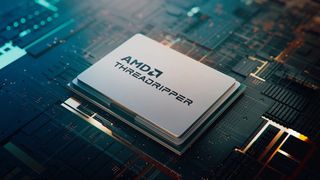 An AMD Ryzen Threadripper CPU with the IHS on show.